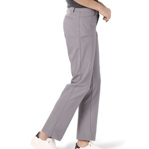 Lee Regular Fit Mid Rise Straight Leg Pants in Gray